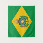 Reich von Brasilien-Flagge - Bandeira Império tun Wandteppich (Vorderseite)