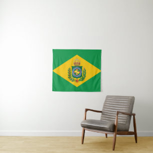 Reich von Brasilien-Flagge - Bandeira Império tun Wandteppich