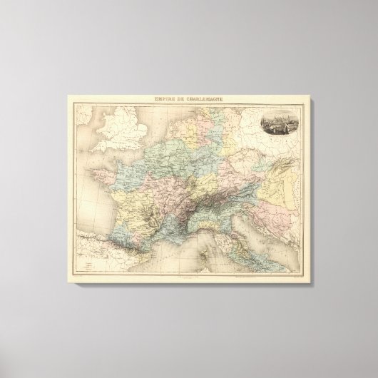 Reich von Charlemagne Leinwanddruck (Vorderseite)