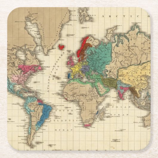 Reich von Napoleon Bonaparteanzeige 1811 Rechteckiger Pappuntersetzer (Vorderseite)