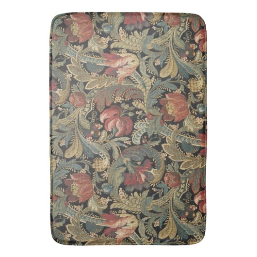 Reiche Blumenbänder Brocade Antique Classic Badematte (Vorderseite Vertikal)