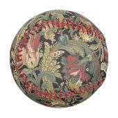 Reiche Blumenbänder Brocade Antique Classic Baseball (Vorderseite Links)