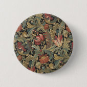 Reiche Blumenbänder Brocade Antique Classic Button (Vorderseite)