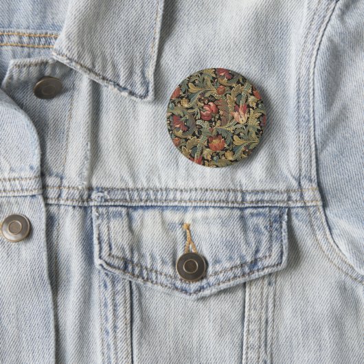 Reiche Blumenbänder Brocade Antique Classic Button (Beispiel)