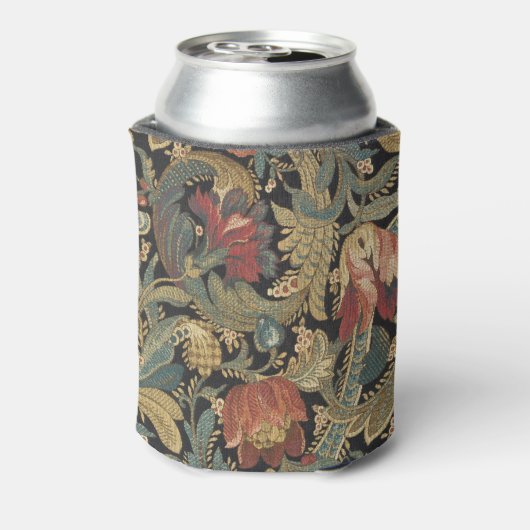 Reiche Blumenbänder Brocade Antique Classic Dosenkühler (Kanne Rückseite)