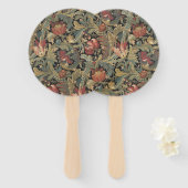 Reiche Blumenbänder Brocade Antique Classic Fächer (Vorne und Hinten)