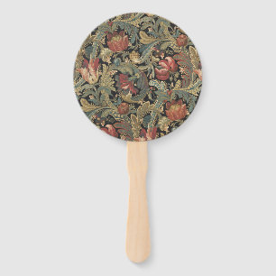 Reiche Blumenbänder Brocade Antique Classic Fächer
