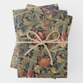 Reiche Blumenbänder Brocade Antique Classic Geschenkpapier Set (Beispiel)