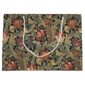 Reiche Blumenbänder Brocade Antique Classic Große Geschenktüte (Vorderseite)