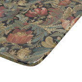 Reiche Blumenbänder Brocade Antique Classic Schneidebrett (Ecke)