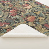 Reiche Blumenbänder Brocade Antique Classic Sherpadecke (3/4)