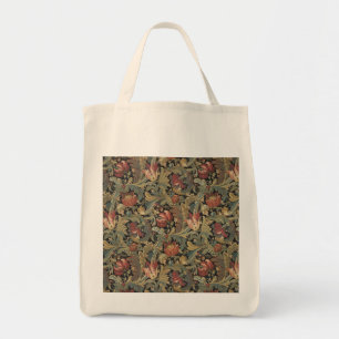 Reiche Blumenbänder Brocade Antique Classic Tragetasche