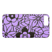 Reiche Blumenmuster im japanischen Stil Case-Mate iPhone Hülle (Rückseite (Horizontal))