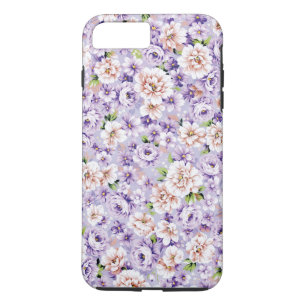 Reiche Blumenmuster mit lila und rosa Blume Case-Mate iPhone Hülle