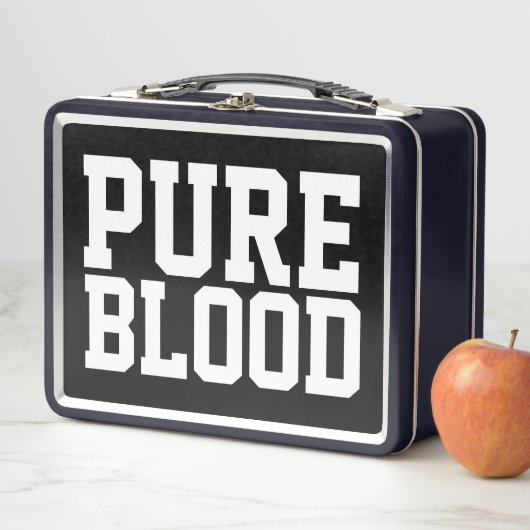 REICHE BLUTRETRO METAL LUNCHBOX (Beispiel)