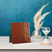 Reiche braune Ledertextur Fotoplatte (InSitu)