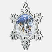 Reiche Colliese & Lämmer in Magic Fairy Tales Nigh Schneeflocken Zinn-Ornament (Rechts)