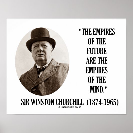 Reiche der Zukunft sind die Reiche des Geistes Poster (Vorne)