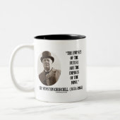 Reiche der Zukunft sind die Reiche des Geistes Zweifarbige Tasse (Links)