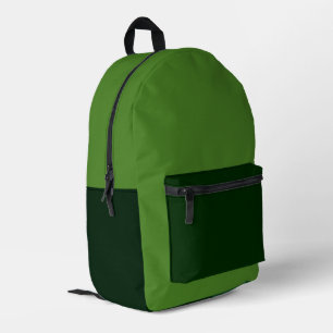 Reiche erdige grüne Umhängetasche Bedruckter Rucksack