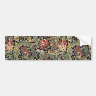 Reiche florale Tapetenbrokat-Antik-Victorian Autoaufkleber