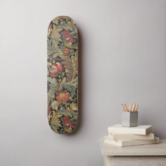 Reiche florale Tapetenbrokat-Antik-Victorian Skateboard