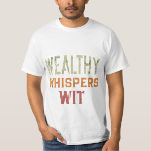 Reiche Flüstern mit. T-Shirt