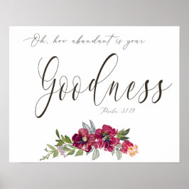 Reiche Gaumenfreude Rote Blüte Poster