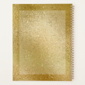 Reiche goldfarbene, schimmernde Glastextur Planer (Rückseite)