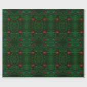 Reiche grüne Blume Fest-Wrapping-Papier Geschenkpapier (Flach)