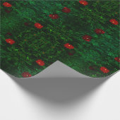 Reiche grüne Blume Fest-Wrapping-Papier Geschenkpapier (Ecke)