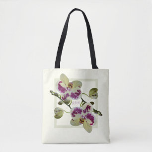 Reiche hellgelbe Orchideen-kundenspezifische Tasche