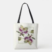 Reiche hellgelbe Orchideen-kundenspezifische Tasche (Rückseite)