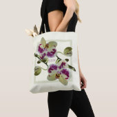 Reiche hellgelbe Orchideen-kundenspezifische Tasche (Von Nahem)
