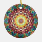 Reiche Indien-Mandala-Verzierung Keramikornament (Vorne)