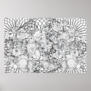 Reiche Kaninchen Poster