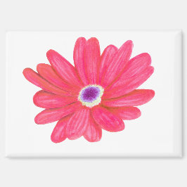 Reiche leuchtend rote Blume Magnet