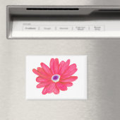 Reiche leuchtend rote Blume Magnet (In Situ (Geschirrspüler))