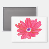 Reiche leuchtend rote Blume Magnet (Vorderseite/Rückseite)
