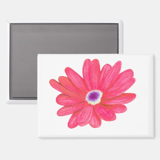 Reiche leuchtend rote Blume Magnet (Vorderseite/Rückseite)