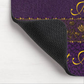 Reiche lila Hochzeit Mousepad (Ecke)