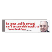 Reiche Politiker sind Crooks Harry Truman