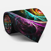 Reiche Pulchritude-Fraktal-Krawatte Krawatte (Gerollt)