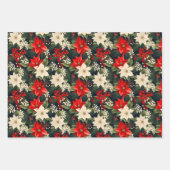 Reiche Reds & Creme Hübsche Weihnachtskoordinaten  Geschenkpapier Set (Vorderseite)