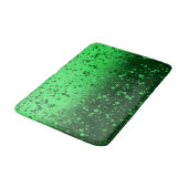 Reiche Smaragd-Minimalist-Kunst Badematte (Schrägansicht)