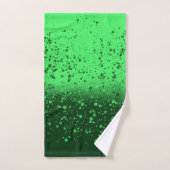 Reiche Smaragd-Minimalist-Kunst Badhandtuch Set (Handtuch)
