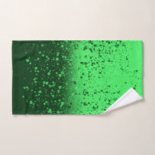 Reiche Smaragd-Minimalist-Kunst Badhandtuch Set (Handtuch)