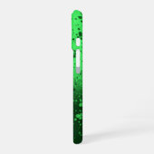 Reiche Smaragd-Minimalist-Kunst iPhone 16 Hülle (Linke Seite)