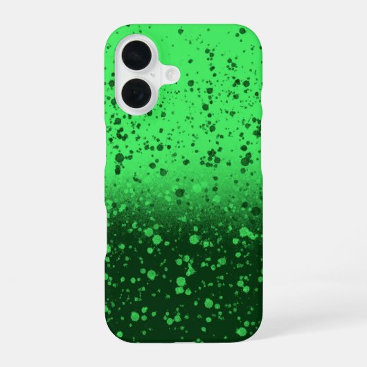 Reiche Smaragd-Minimalist-Kunst iPhone 16 Hülle (Rückseite)