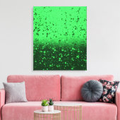 Reiche Smaragd-Minimalist-Kunst Leinwanddruck (Insitu (Wohnzimmer))